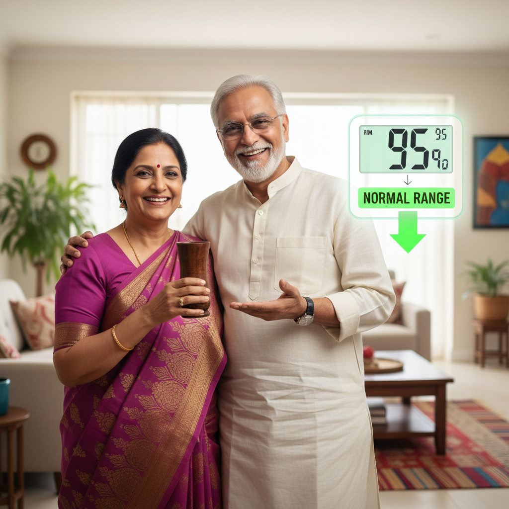 Sugarcare Balance Vijaysar Wooden Glass | 100% Natural Ayurvedic Blood Sugar Control